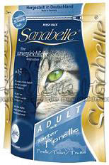 Bosch Sanabelle Adult su upėtakiu–pašaras suaugusioms katėms 400 g.